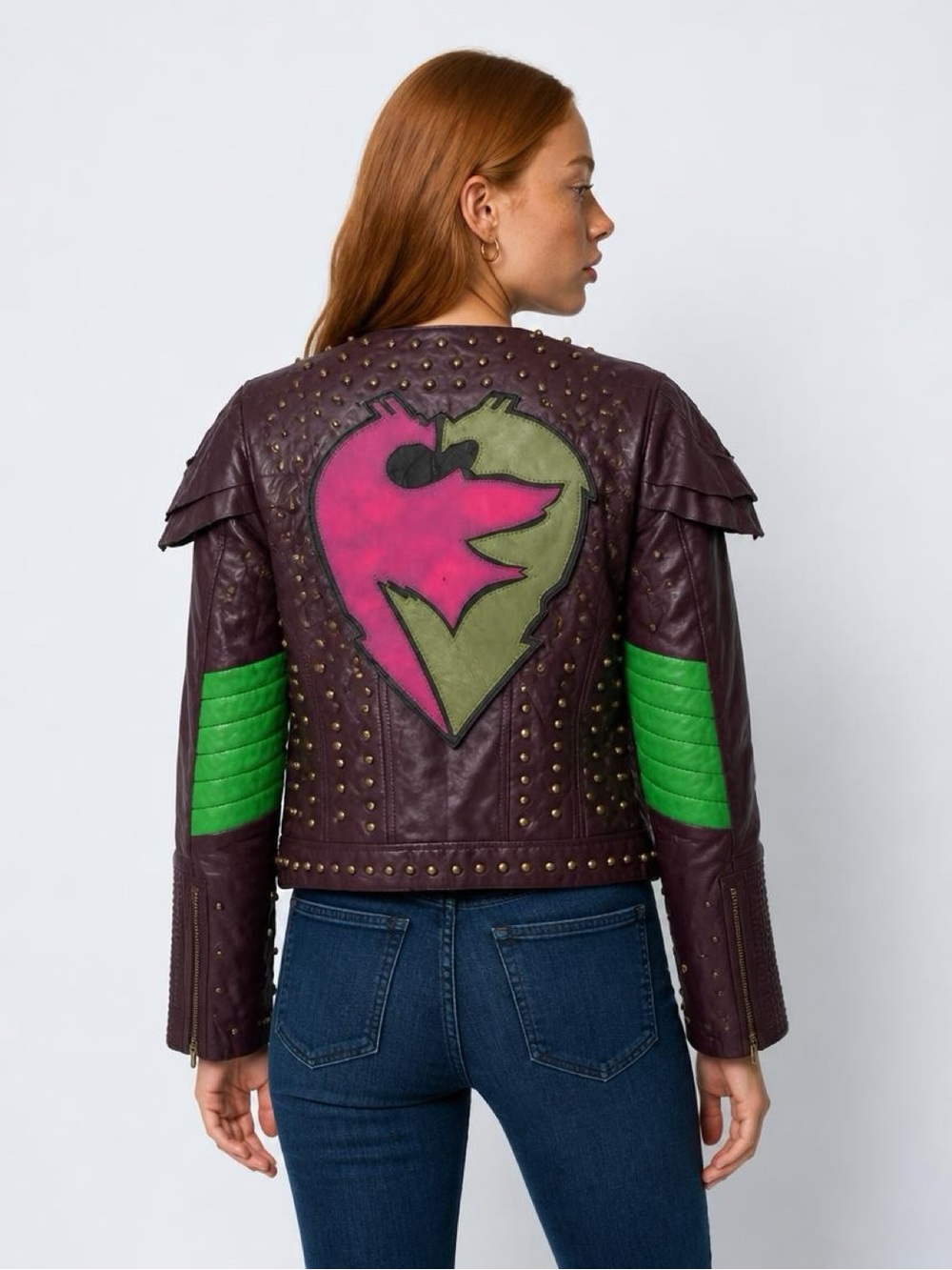 Mal Descendants Purple Leather Jacket